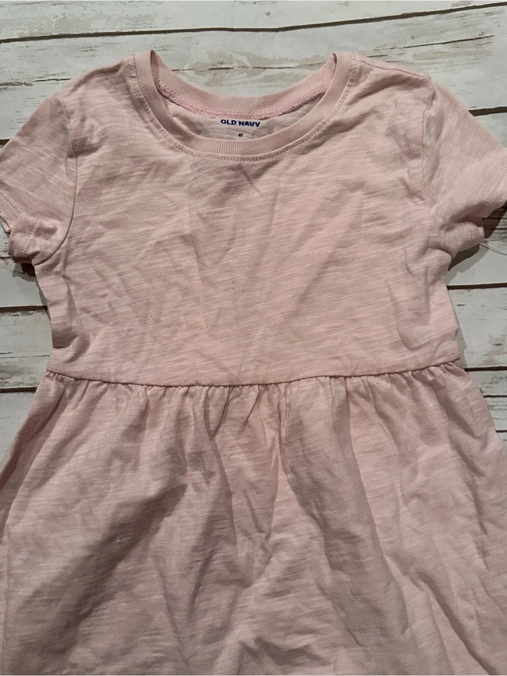 Old Navy Light Pink Short-Sleeve Casual Dress